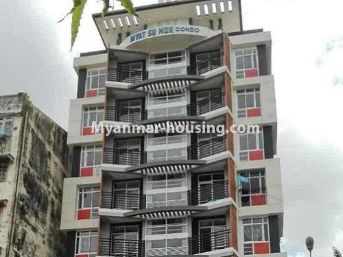 ミャンマー不動産 - 賃貸物件 - No.3833 - A Condo room for rent in Myat Sumon Condo. - View of the building