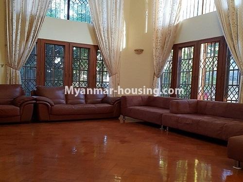 Myanmar real estate - for rent property - No.3836 - Two storey landed house for rent in Mayagone Township. - View of the Living room