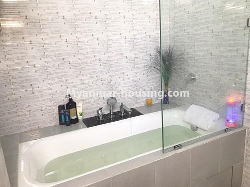 Myanmar real estate - for rent property - No.3837 - Ground floor landed house for rent in 9 Mile. - View of bath room