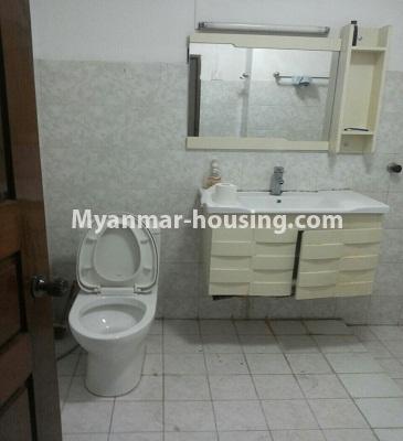 Myanmar real estate - for rent property - No.3849 - A landed house for rent in Mayangone Township - View of the Toilet and Bathroom