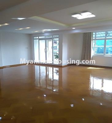 Myanmar real estate - for rent property - No.3864 - A Condo room for rent in Sanchaung Township. - View of the living room