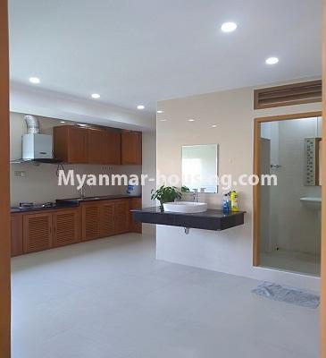 Myanmar real estate - for rent property - No.3864 - A Condo room for rent in Sanchaung Township. - View of Kitchen room