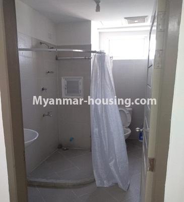 Myanmar real estate - for rent property - No.3866 - A Nice room for rent in Hlaing Township. - View of the Toilet and Bathroom