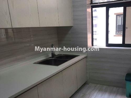 Myanmar real estate - for rent property - No.3882 - One storey landed house for rent in Kamaryut Township. - View of the Kitchen room