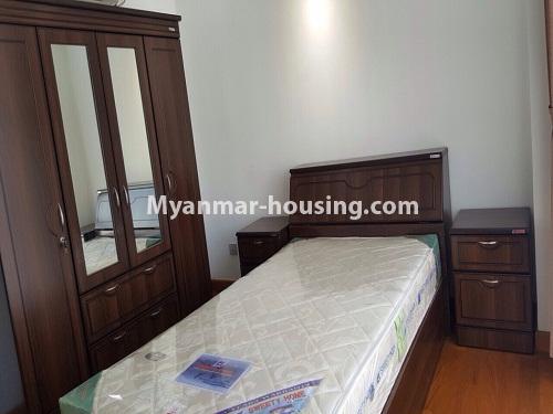 Myanmar real estate - for rent property - No.3892 - Standard decorated Condo room for rent in Star City.  - View of the Bed room