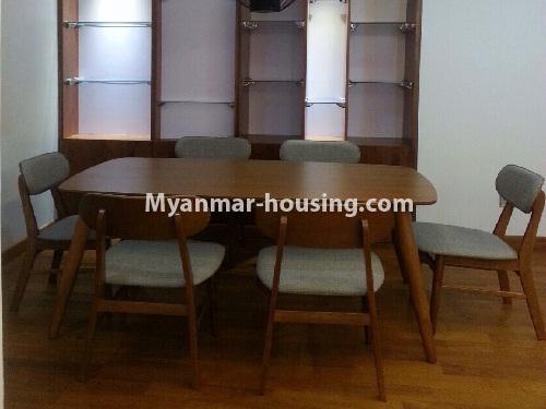 Myanmar real estate - for rent property - No.3892 - Standard decorated Condo room for rent in Star City.  - View of the Dinning room