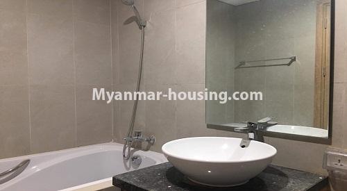 Myanmar real estate - for rent property - No.3895 - Nice room for rent in Hill Top Condo - View of Toilet and Bathroom