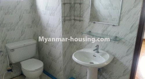 ミャンマー不動産 - 賃貸物件 - No.3907 - Wide space an apartment for rent in Bahan Township. - View of the bathroom