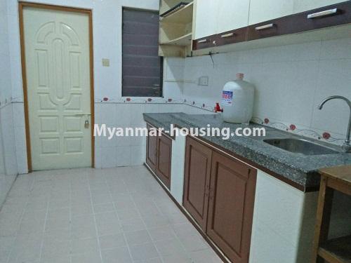 ミャンマー不動産 - 賃貸物件 - No.3909 - A Good Condo room for rent in Pazundaung Township. - View of Kitchen room