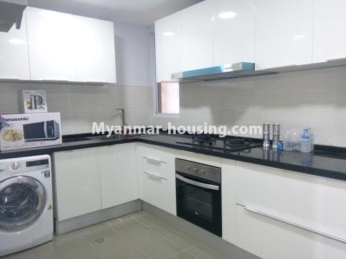 ミャンマー不動産 - 賃貸物件 - No.3911 - A Condo room for rent in Star City Condo. - View  of Kitchen room