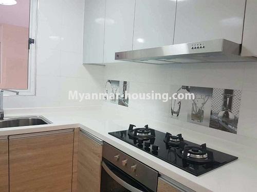 ミャンマー不動産 - 賃貸物件 - No.3912 - A Condo room for rent in Star City Condo. - View of the Kitchen room