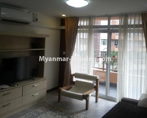 ミャンマー不動産 - 賃貸物件 - No.3913 - A Condo room for rent in Star City Condo. - View of the living room