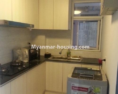 ミャンマー不動産 - 賃貸物件 - No.3913 - A Condo room for rent in Star City Condo. - View of the Kitchen room