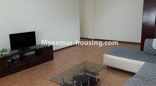 Myanmar real estate - for rent property - No.3924 - Excellent room in Moe Sandar Condo for rent is available now! - View of the living room