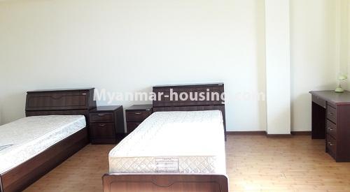 Myanmar real estate - for rent property - No.3924 - Excellent room in Moe Sandar Condo for rent is available now! - View of the Bed room