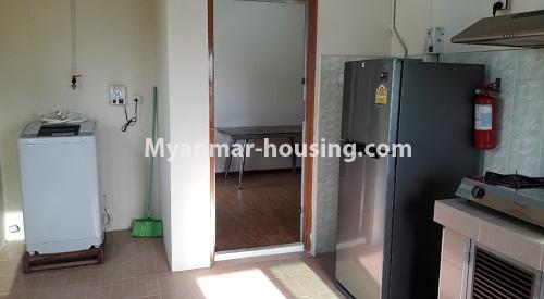 Myanmar real estate - for rent property - No.3924 - Excellent room in Moe Sandar Condo for rent is available now! - View  of Kitchen room