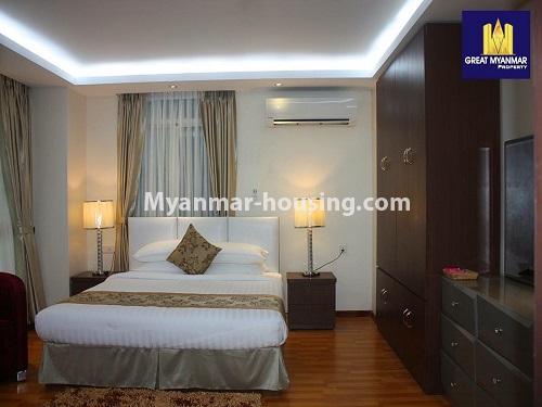 ミャンマー不動産 - 賃貸物件 - No.3941 - A nice room for rent in Golden Parami Condo. - View of the Bed room