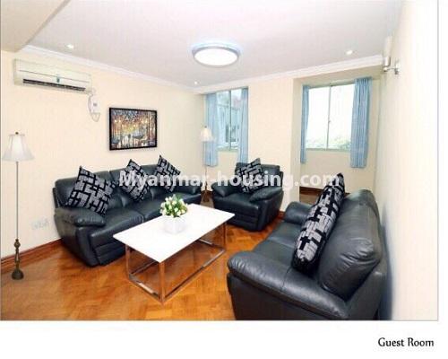 ミャンマー不動産 - 賃貸物件 - No.3946 - Excellent room for rent in Pearl Condo - View of the Living room