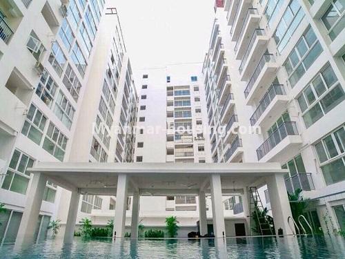 Myanmar real estate - for rent property - No.3951 - Nice condo room for rent in Yankin! - building view