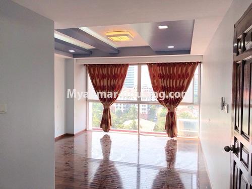 Myanmar real estate - for rent property - No.3951 - Nice condo room for rent in Yankin! - living room view