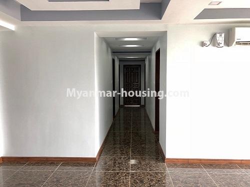 Myanmar real estate - for rent property - No.3951 - Nice condo room for rent in Yankin! - the way to bedrooms and kitchen view