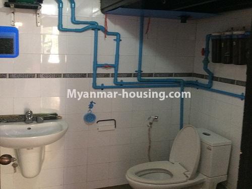 Myanmar real estate - for rent property - No.3961 - An apartment for rent in Bahan - bathroom 