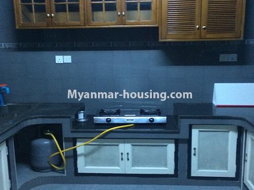 Myanmar real estate - for rent property - No.3961 - An apartment for rent in Bahan - kitchen