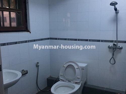 Myanmar real estate - for rent property - No.3961 - An apartment for rent in Bahan - toilet