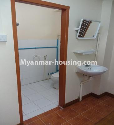 Myanmar real estate - for rent property - No.3968 - An apartment for rent in Kamaryut Township - View of the Toilet and Bathroom