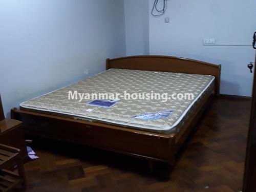 Myanmar real estate - for rent property - No.3969 - Condo room for rent in BoMyat Tun Tower, Botahtaung Township. - View of the Bed room