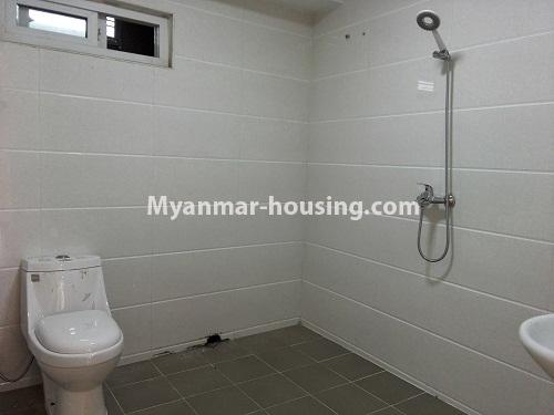 Myanmar real estate - for rent property - No.3972 - A nice room for rent in Golden Crown Condo. - View of Toilet and Bathroom