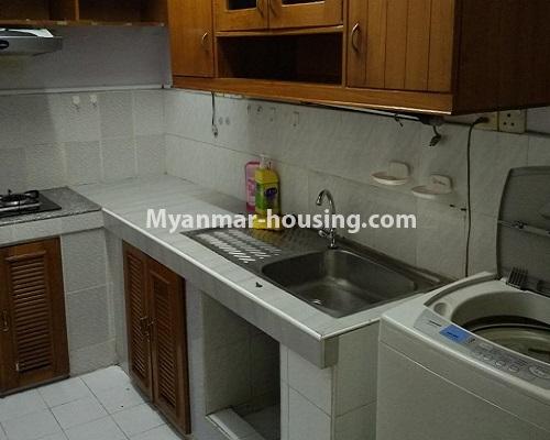 ミャンマー不動産 - 賃貸物件 - No.4046 - Condo room for rent in University Yeik Mon Condo. - kitchen