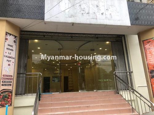 ミャンマー不動産 - 賃貸物件 - No.4103 - Ground floor for business on Shwe Gone Daing main road!! - front view 