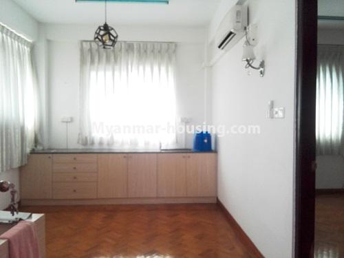 Myanmar real estate - for rent property - No.4128 - Top floor of the 5 Storey house for rent in Golden Valley! - master bedroom