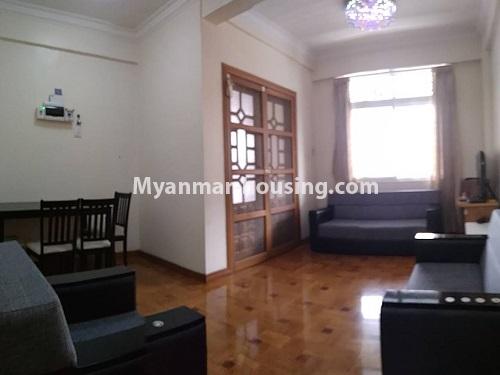 ミャンマー不動産 - 賃貸物件 - No.4132 - Nice condo room for rent in Shwe Pyi Aye Yeik Mon Condo! - living room