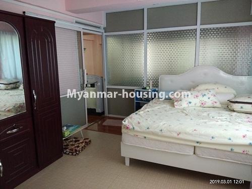 ミャンマー不動産 - 賃貸物件 - No.4300 - Mini condo room for rent in Sanchaung! - master bedroom 