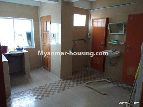 ミャンマー不動産 - 賃貸物件 - No.4300 - Mini condo room for rent in Sanchaung! - kitchen and compound bathroom