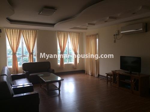 Myanmar real estate - for rent property - No.4301 - Shwepadauk Condo room for rent in Sanchaung! - living room