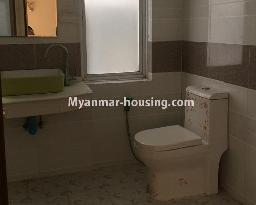 Myanmar real estate - for rent property - No.4301 - Shwepadauk Condo room for rent in Sanchaung! - bathroom