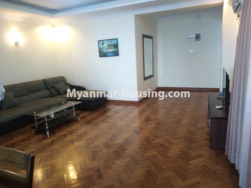 Myanmar real estate - for rent property - No.4302 - Pearl condo room for rent in Bahan! - living room