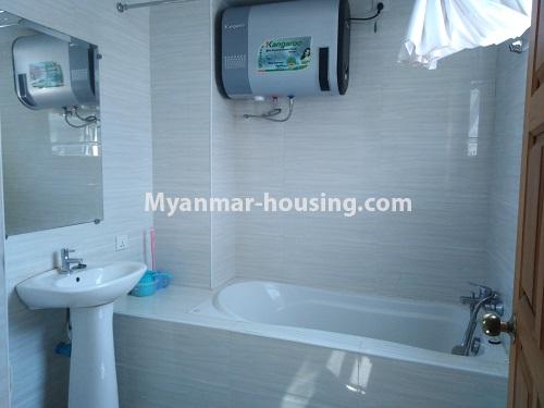 Myanmar real estate - for rent property - No.4302 - Pearl condo room for rent in Bahan! - master bedroom bathroom