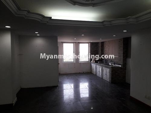 Myanmar real estate - for rent property - No.4305 - Condo room for rent in Yatana condo Sanchaung! - kitchan and dining area