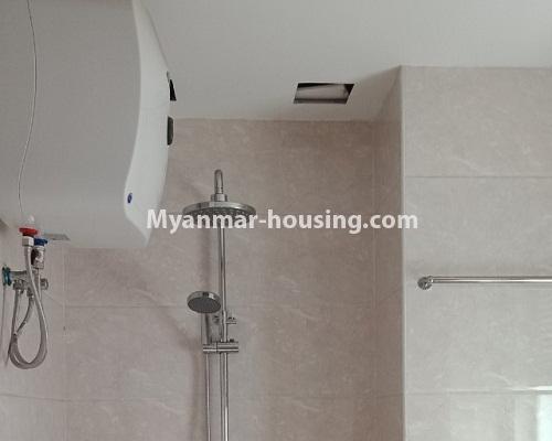 Myanmar real estate - for rent property - No.4306 - Condo room for rent in Kamaryut! - bathroom