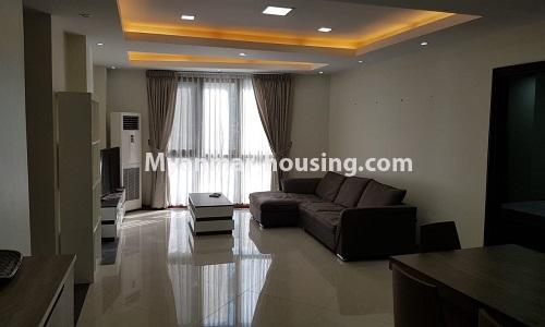 Myanmar real estate - for rent property - No.4310 - Nice condo room for rent in Bahan! - living room