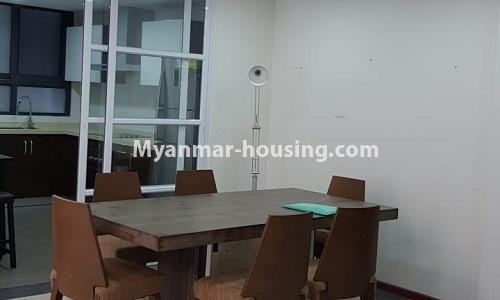 Myanmar real estate - for rent property - No.4310 - Nice condo room for rent in Bahan! - dining area