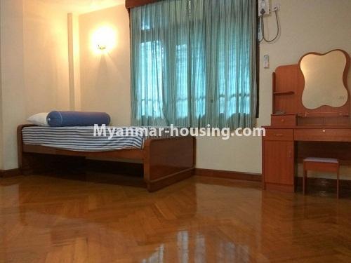 Myanmar real estate - for rent property - No.4319 - Landed house for rent in Golden Valley, Bahan! - master bedroom