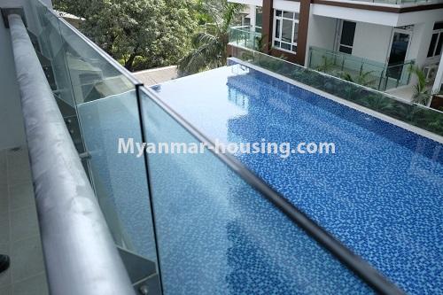 ミャンマー不動産 - 賃貸物件 - No.4329 - Royal Maugn Bamar Condo room for rent in Hlaing! - swimming pool