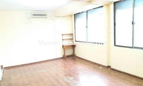 Myanmar real estate - for rent property - No.4607 - Condominium room for rent near Shwe Gone Daing, Bahan! - another view of livng room