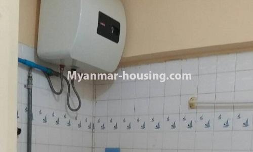 Myanmar real estate - for rent property - No.4607 - Condominium room for rent near Shwe Gone Daing, Bahan! - bathroom view