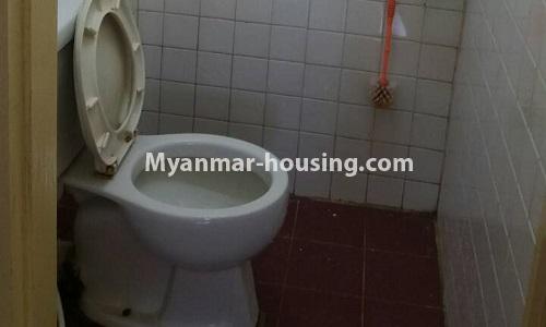 Myanmar real estate - for rent property - No.4607 - Condominium room for rent near Shwe Gone Daing, Bahan! - toilet view